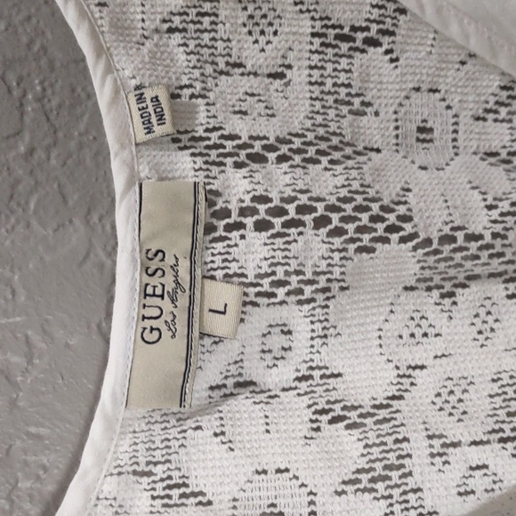 GUESS Elegant White Lace Dress - Picture 4 of 14